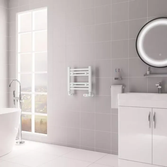 Eastbrook Biava Multirail HV Straight 360 x 400mm Gloss White