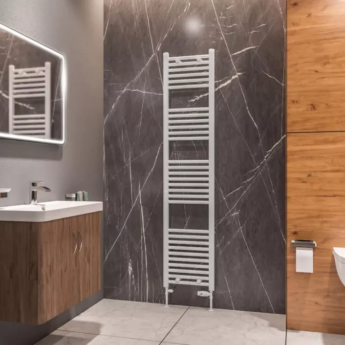 Eastbrook Westward 1800 x 400 Straight Multirail Gloss White