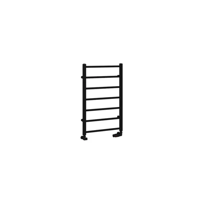 Eastbrook Tuscan Round 800 x 500 Towel Rail Matt Black