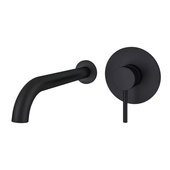 Eastbrook Heyford Wall Mounted Basin Tap Black