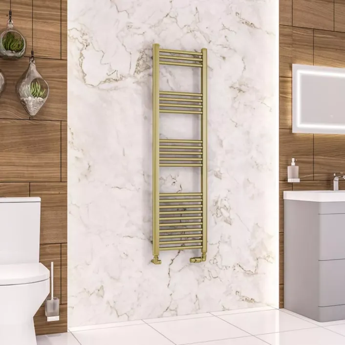 Eastbrook Wendover Straight Multirail 1400 x 400 Brushed Brass