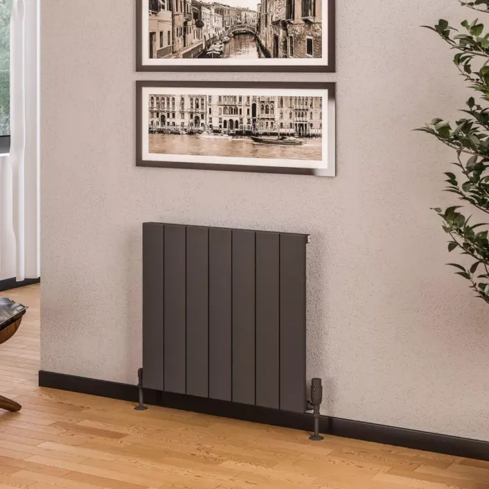 Eastbrook Rosano 600 x 660 Aluminium Radiator Matt Anthracite