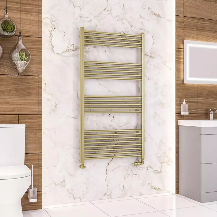 Eastbrook Wendover Straight Multirail 1400 x 750 Brushed Brass