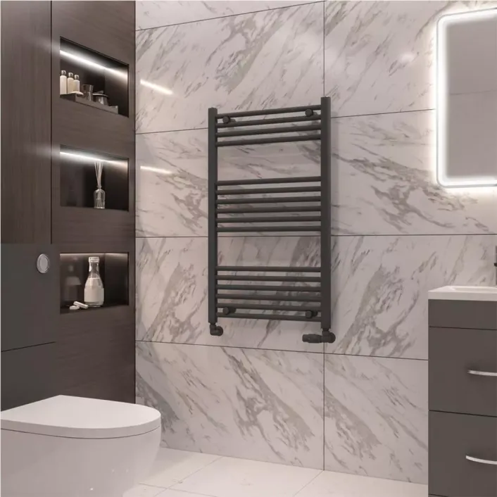 Eastbrook Wingrave 1000 x 600 Straight Multirail Matt Anthracite