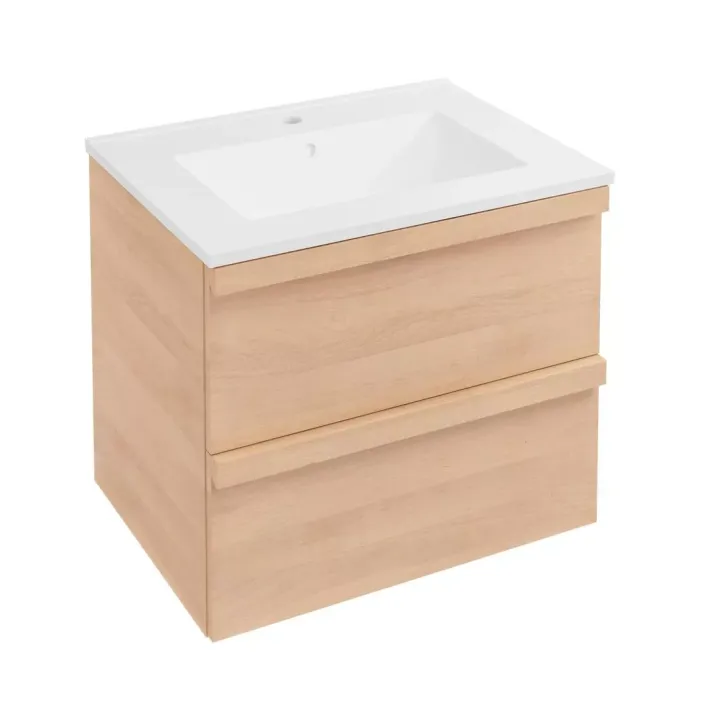 Eastbrook Kydbrook 600 Wall Hung Drawer Unit Light Oak