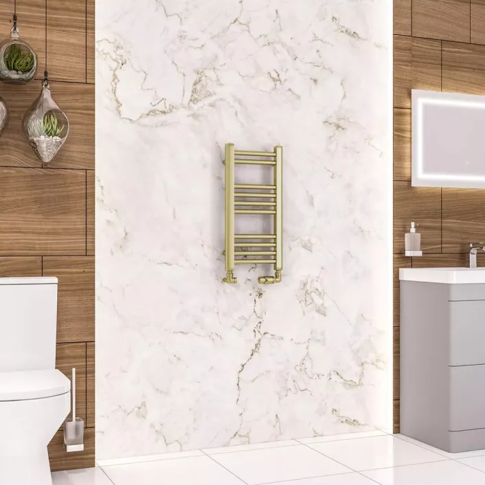 Eastbrook Wendover Straight Multirail 600 x 300 Brushed Brass