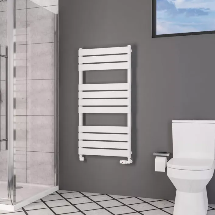Eastbrook Deddington 1200 x 600 Towel Rail Gloss White