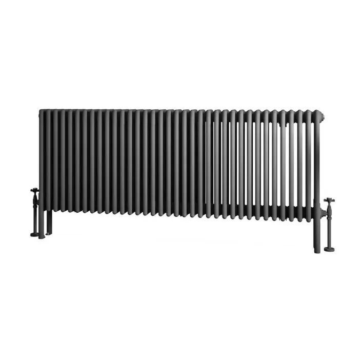 Eastbrook Imperia 4 Column Radiator 600 x 1640mm Matt Anthracite