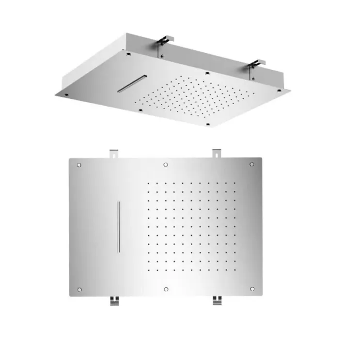 Eastbrook Ceiling Mounted Stainless Steel Single Flow Waterfall Shower - Chrome