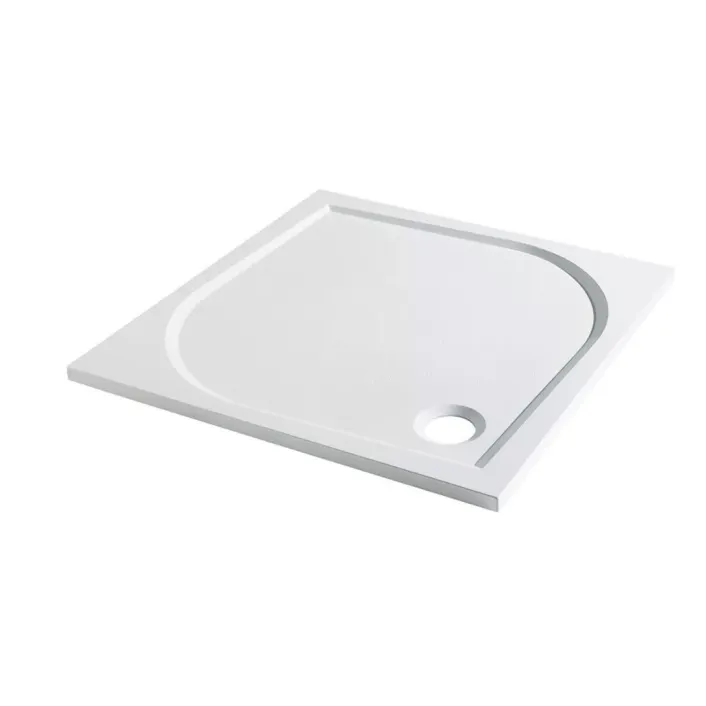 Eastbrook Vanguard 25 Plan C 700mm x 700mm Square Shower Tray - White