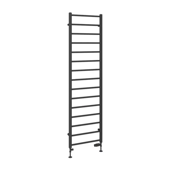 Eastbrook Tuscan Round 1800 x 500 Towel Rail Matt Anthracite