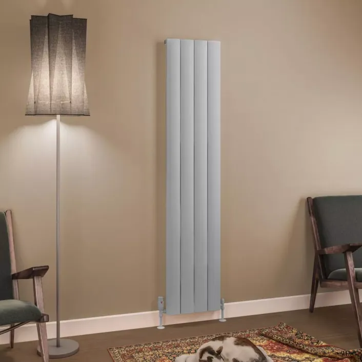 Eastbrook Tordino 1800 x 375 Aluminium Radiator Matt Grey