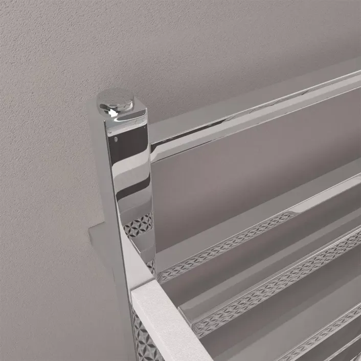 Eastbrook Launton Designer Towel Rail 1200x500mm Chrome