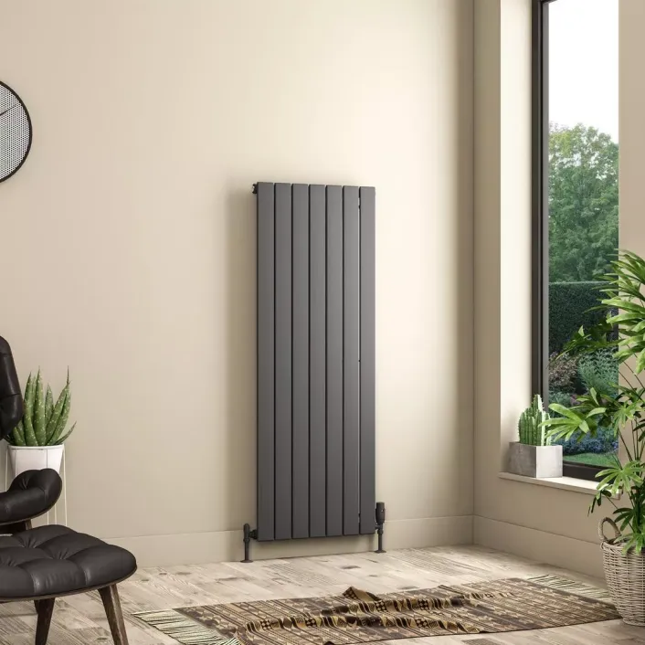 Eastbrook Addington II Radiator 1400 x 522 Type10 Matt Anthracite