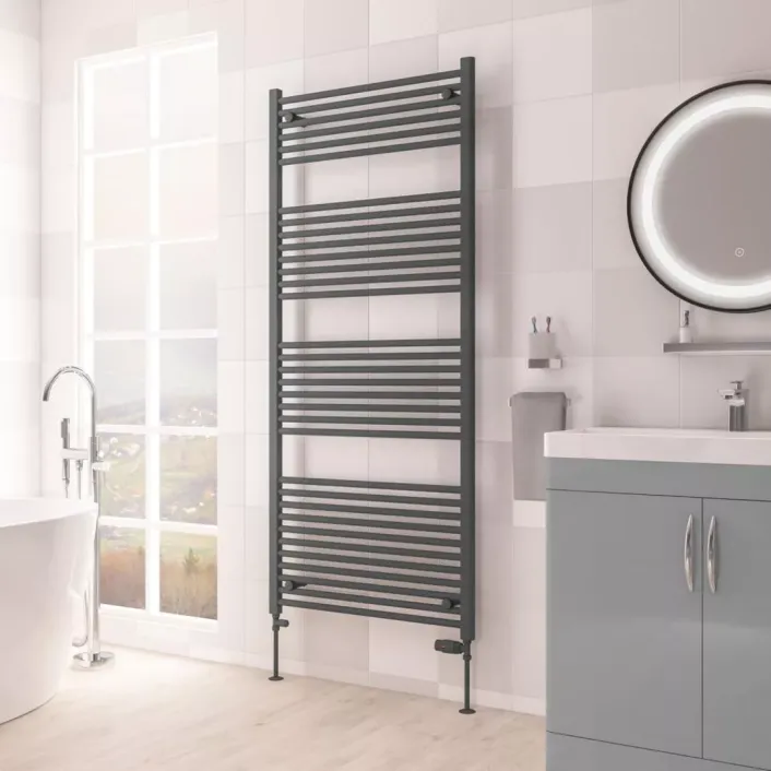 Eastbrook Biava Multirail HV Straight 1720 x 750mm Matt Anthracite