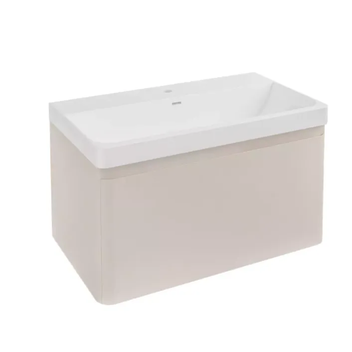 Eastbrook Grovely 80cm Wall Hung Unit 1 Drawer Cashmere