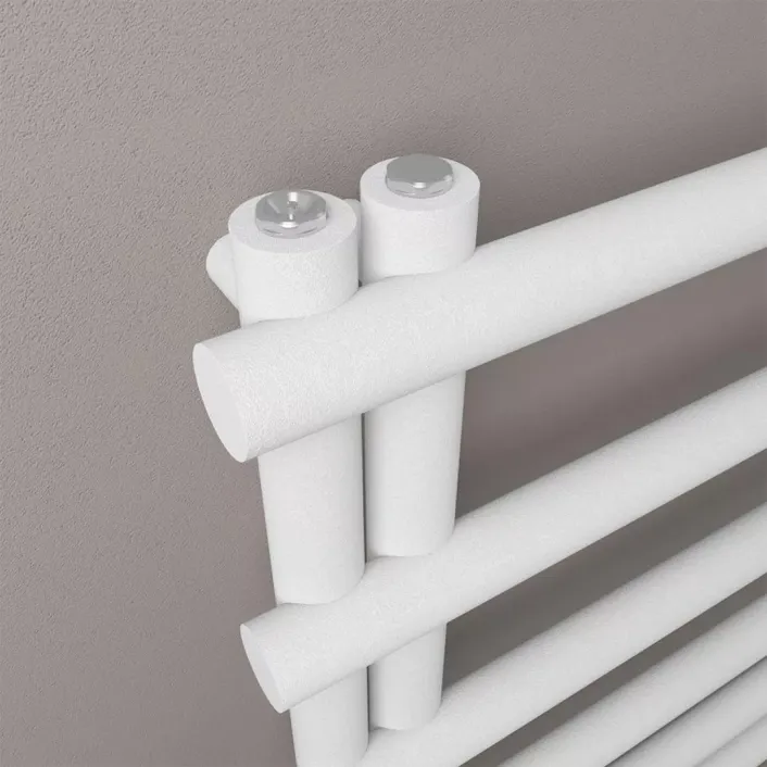 Eastbrook Marlow E-Style 850 x 500 Towel Rail Matt White