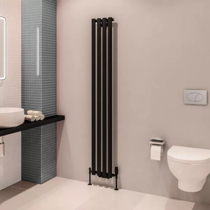 Eastbrook Tunstall 1800 x 280 Radiator Matt Black