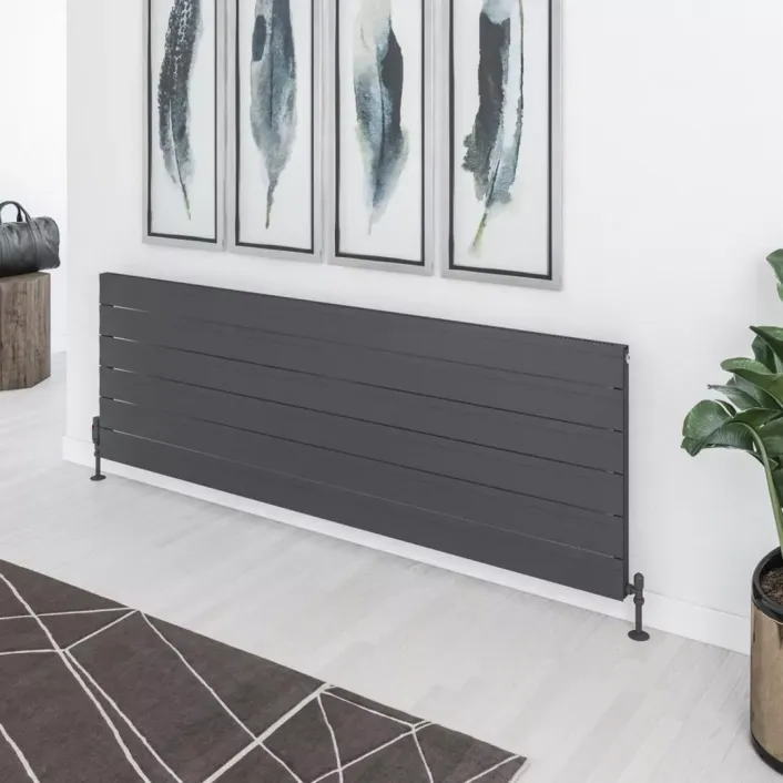 Eastbrook Berkeley 603 x 1800 Aluminium Radiator Matt Anthracite