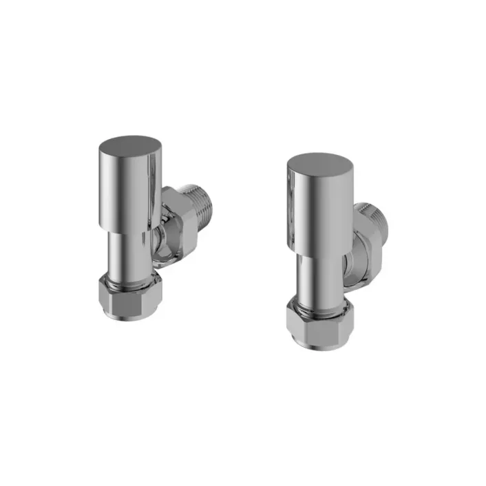 Eastbrook Angled Radiator Valves (Pair) Chrome
