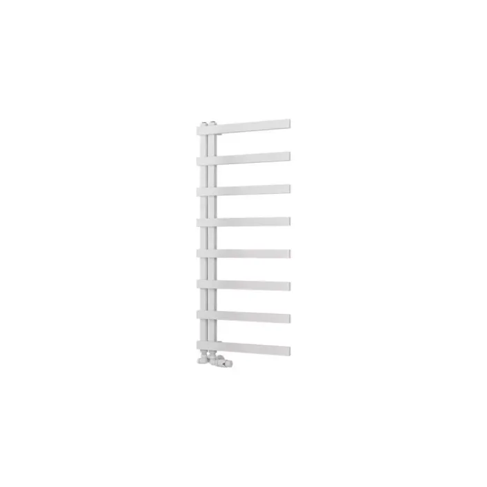 Eastbrook Platani 1150 x 500mm Towel Rail Matt White