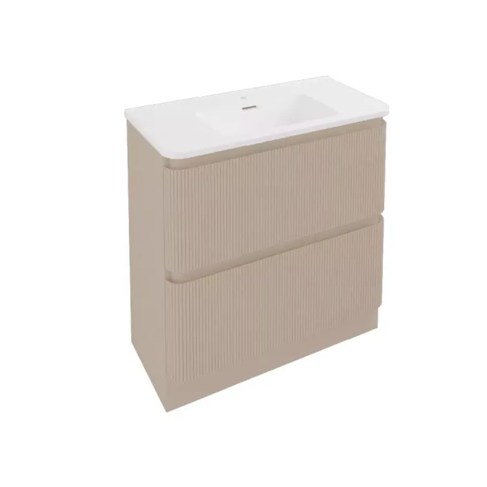 Eastbrook Belice 80cm Floorstanding Drawer Vanity Unit - Cashmere