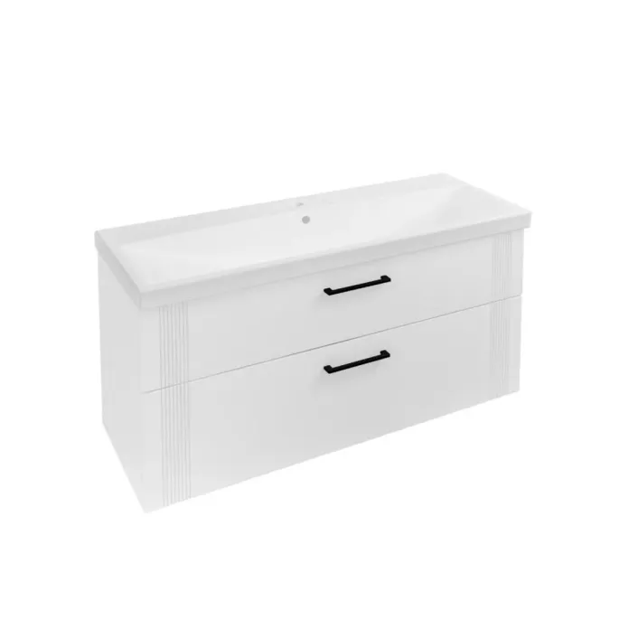 Eastbrook Cranham 120cm Wall Hung Vanity Unit - Matt White