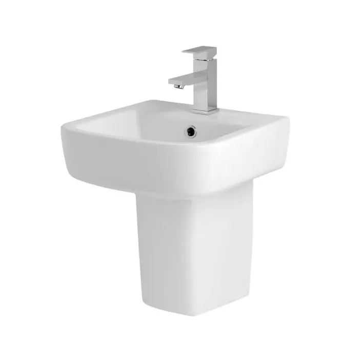 Eastbrook Crowthorne Semi Pedestal with Fixings - White