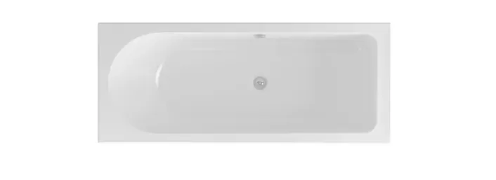 Eastbrook Biscay 1800 x 800 x 440mm Left Hand (LH) Straight Rectangular 5mm Shower Bath - White