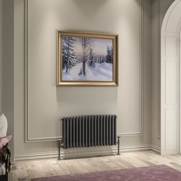 Eastbrook Imperia 3 Column Radiator 450 x 830mm Matt Anthracite