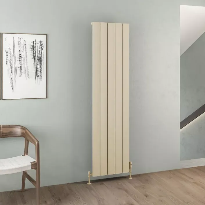 Eastbrook Malmesbury 1800 x 470 Aluminium Radiator Matt Cappuccino