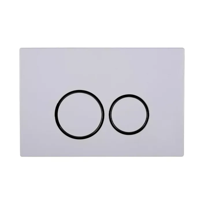 Eastbrook R Series Rod Operated Push Plate / Flush Plate - Chrome with Black Ring