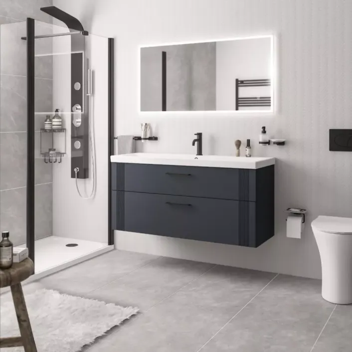 Eastbrook Cranham 120cm Wall Hung Vanity Unit - Matt Anthracite