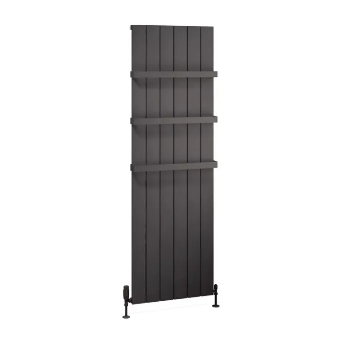 Eastbrook Charlton 1800 x 565 Aluminium Radiator Matt Anthracite