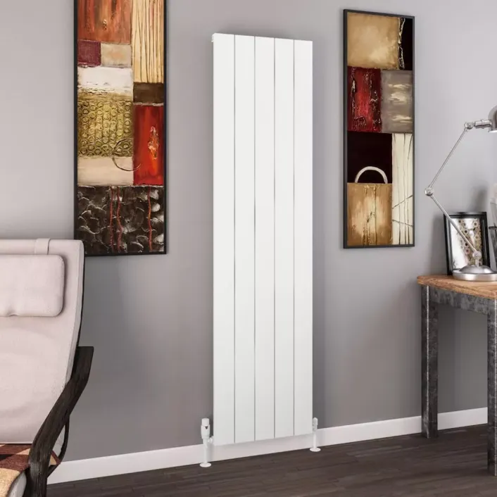 Eastbrook Charlton 1800 x 470 Aluminium Radiator Matt White