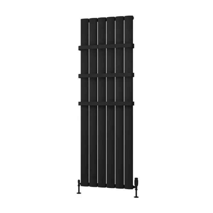 Eastbrook Malmesbury 1800 x 565 Aluminium Radiator Matt Black