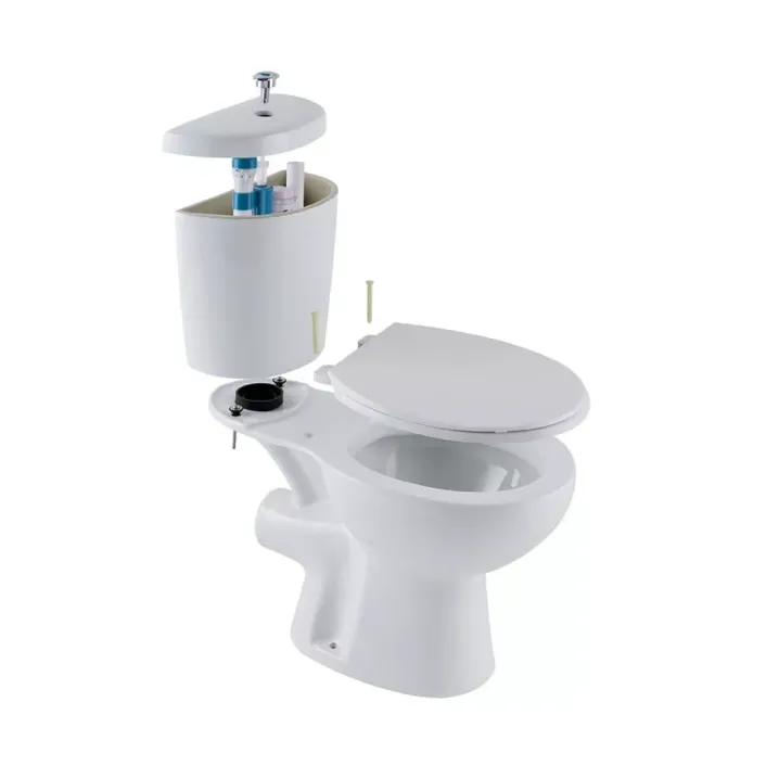Eastbrook Loire in a Box Close Coupled Toilet Bundle with WC Pan, Cistern and Soft Close Toilet Seat - White