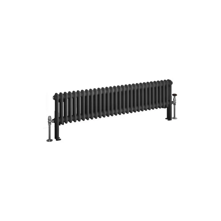 Eastbrook Imperia 2 Column Radiator 300 x 1370mm Matt Anthracite