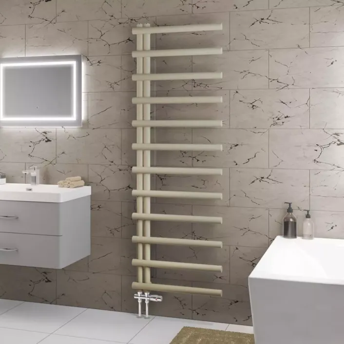 Eastbrook Marlow E-Style 1750 x 600 Towel Rail Matt Cappuccino