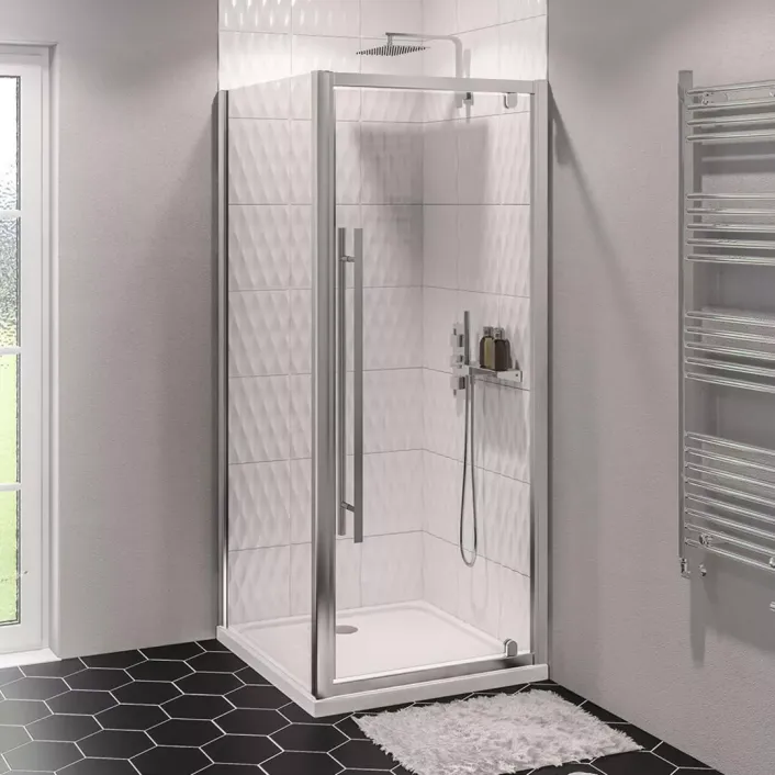 Eastbrook Vantage 2000 6mm Easy Clean 2000mm x 1000mm Side Panel - Chrome