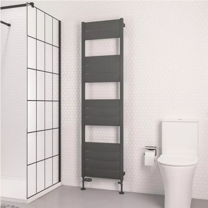 Eastbrook Kingswood Slimline 1820 x 500 Aluminium Towel Rail Matt Anthracite