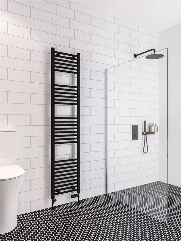 Eastbrook Wingrave 1800 x 400 Straight Multirail Matt Black