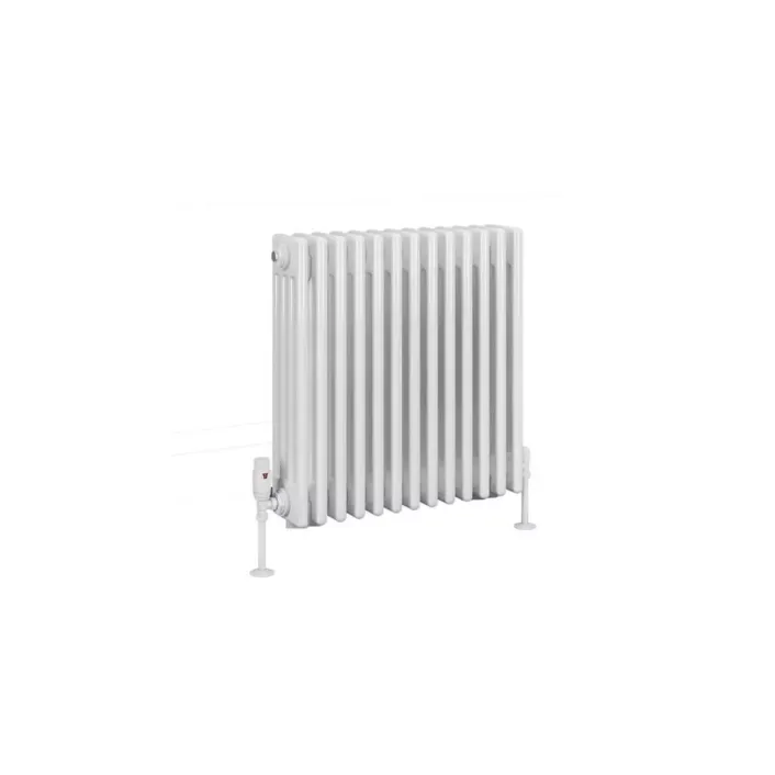 Eastbrook Rivassa 4 Column Radiator 600 x 605mm Gloss White