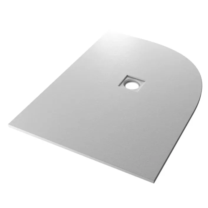 Eastbrook Crossland 1200mm x 900mm Right Hand (RH) Quad Slate Finish Shower Tray - Light Grey