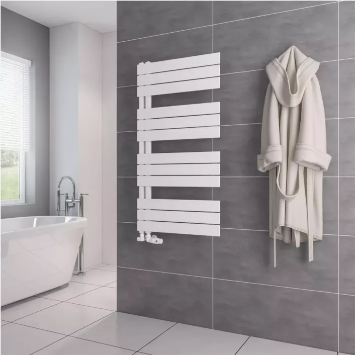 Eastbrook Helmsley 1150 x 600 Towel Rail Matt White