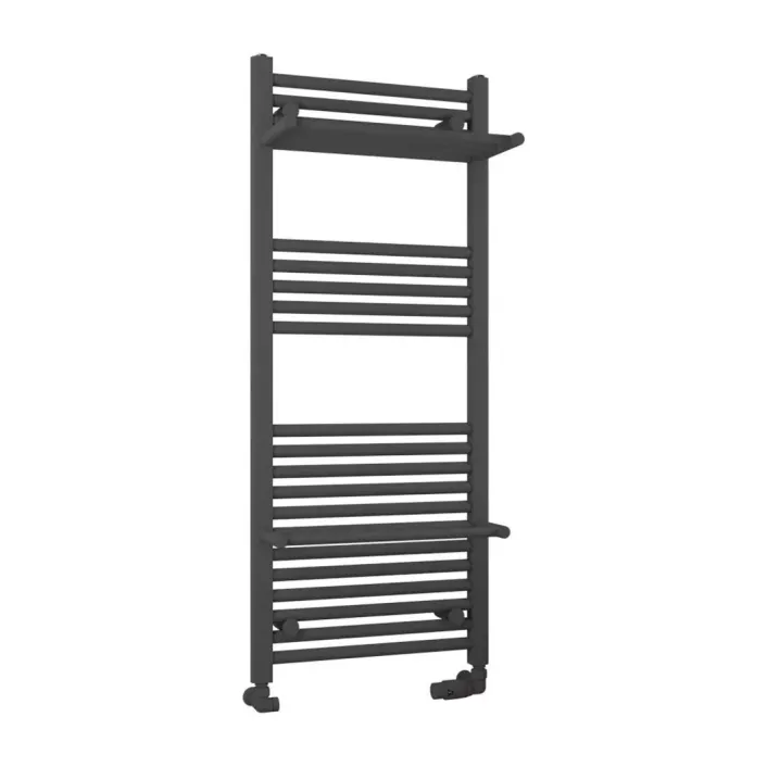 Eastbrook Haddenham Designer Towel Rail 1200x500mm Matt Anthracite