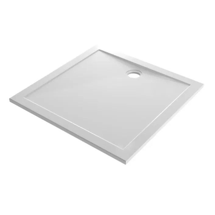 Eastbrook Corsair 800 x 800mm Square 25mm Shower Tray - White