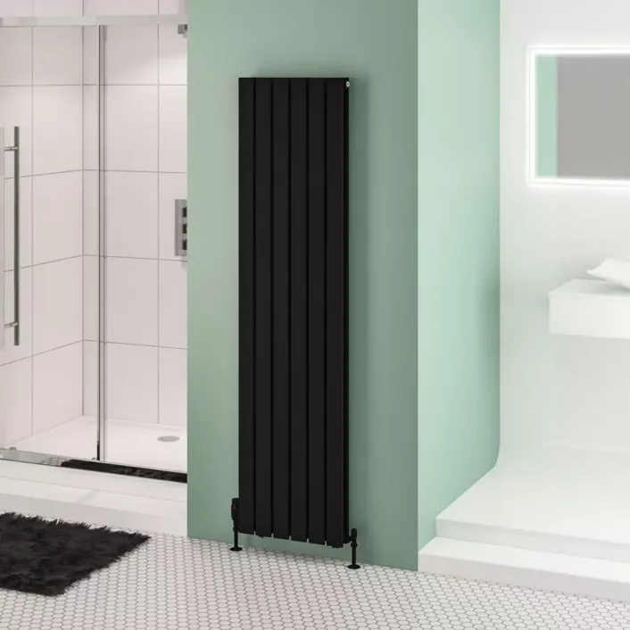 Eastbrook Warrington 1800 x 456 Radiator Type20 Matt Black