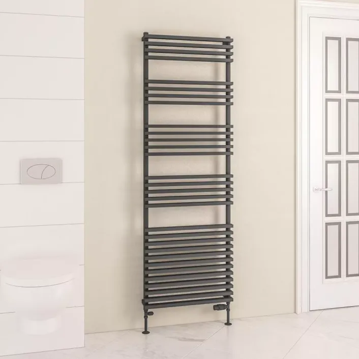 Eastbrook Rowsham 1800 x 600mm Towel Rail Matt Anthracite