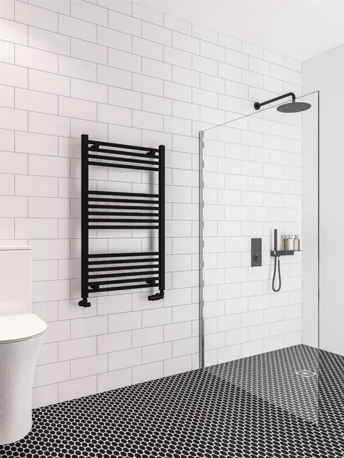Eastbrook Wingrave 1000 x 600 Straight Multirail Matt Black